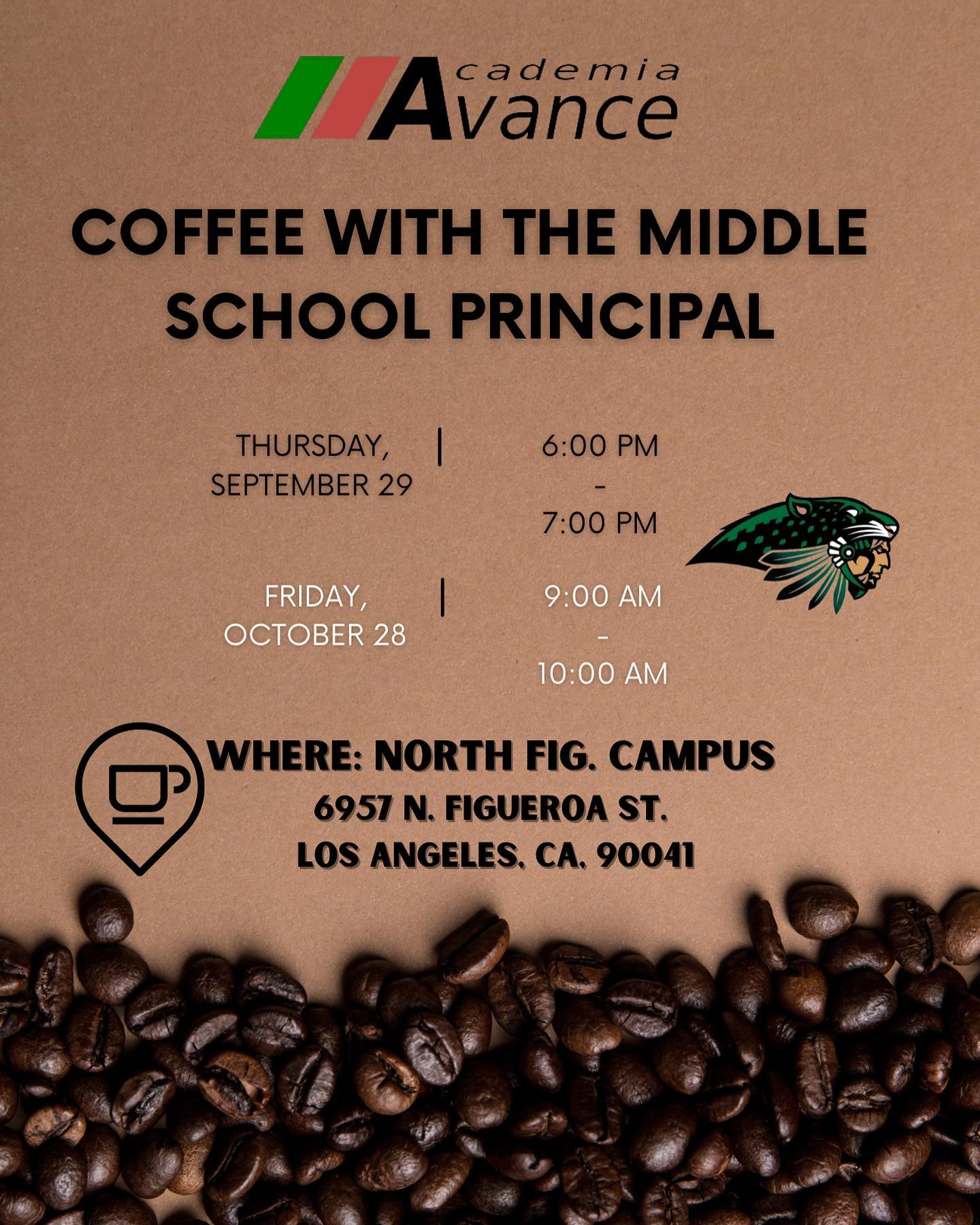 ☕️🧑🏽‍🏫 Coffee with the... - Academia Avance Charter School