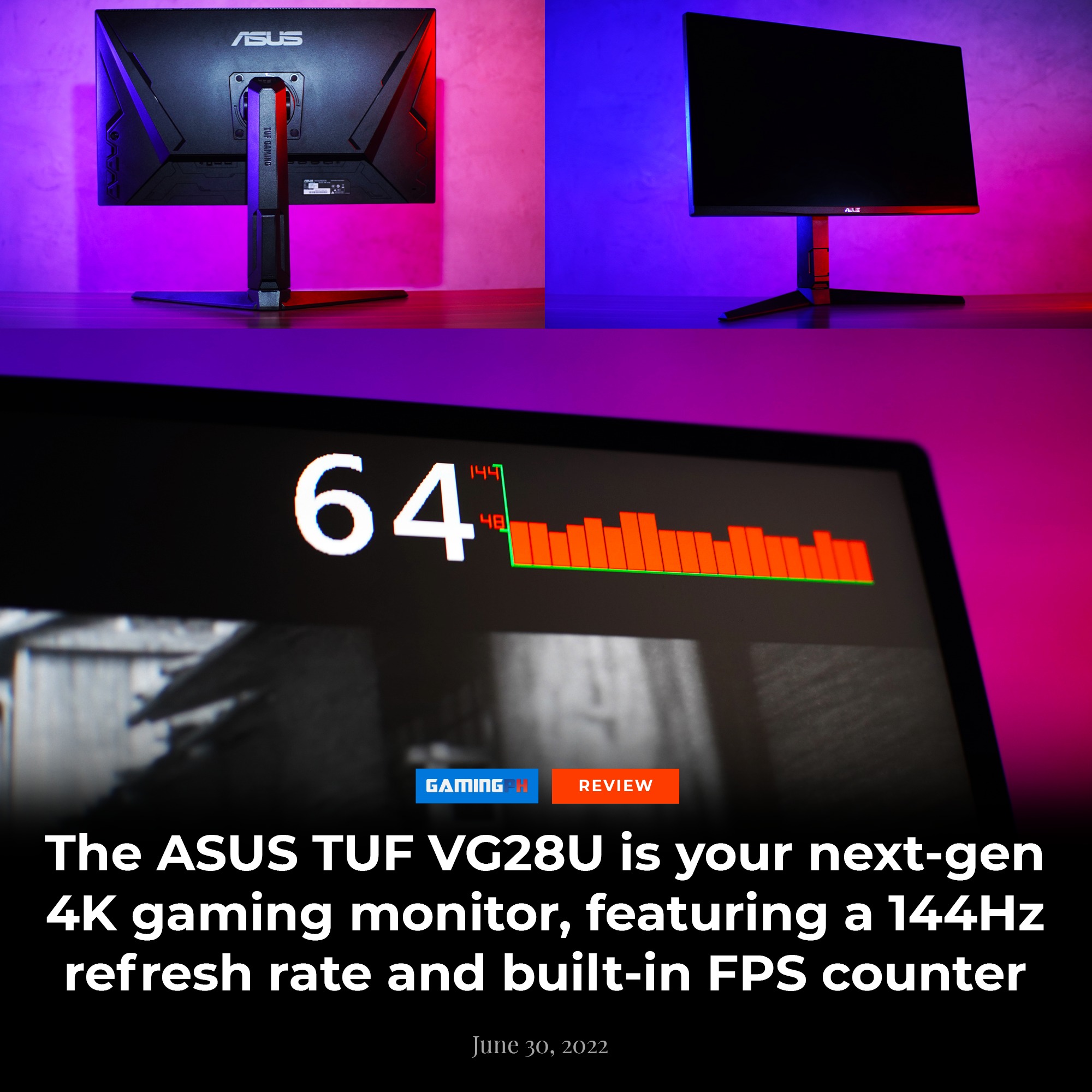 The ASUS TUF VG28U is the ideal 4K gaming monitor for serious 