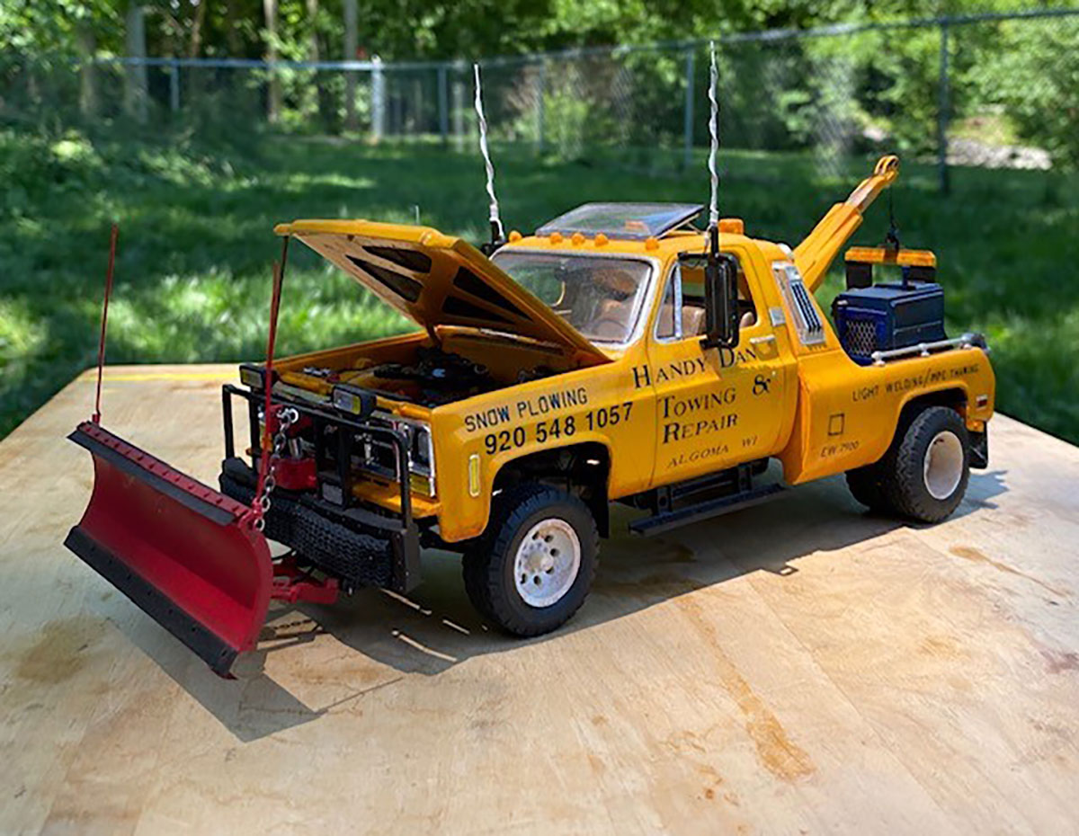 GMC pickup and wrecker scale models by Revell