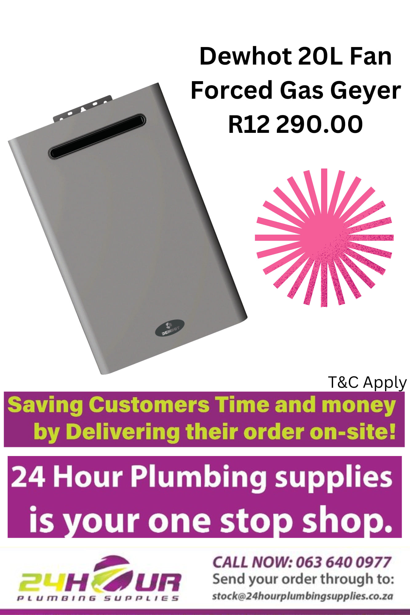 24 Hour Plumbing Supplies | Boksburg