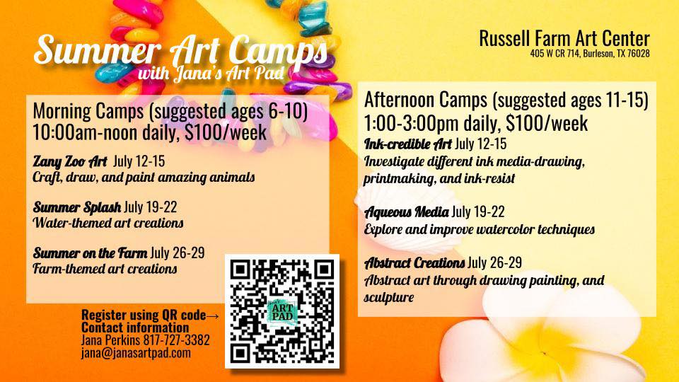 2 weeks left of Art Camp at the... - Russell Farm Art Center | Facebook