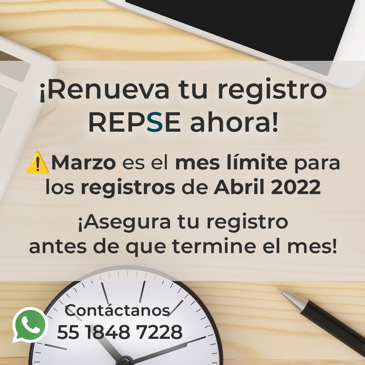 IAL Asesoría Repse - ⚠️ ¡Marzo es el mes límite para renovar tu ...