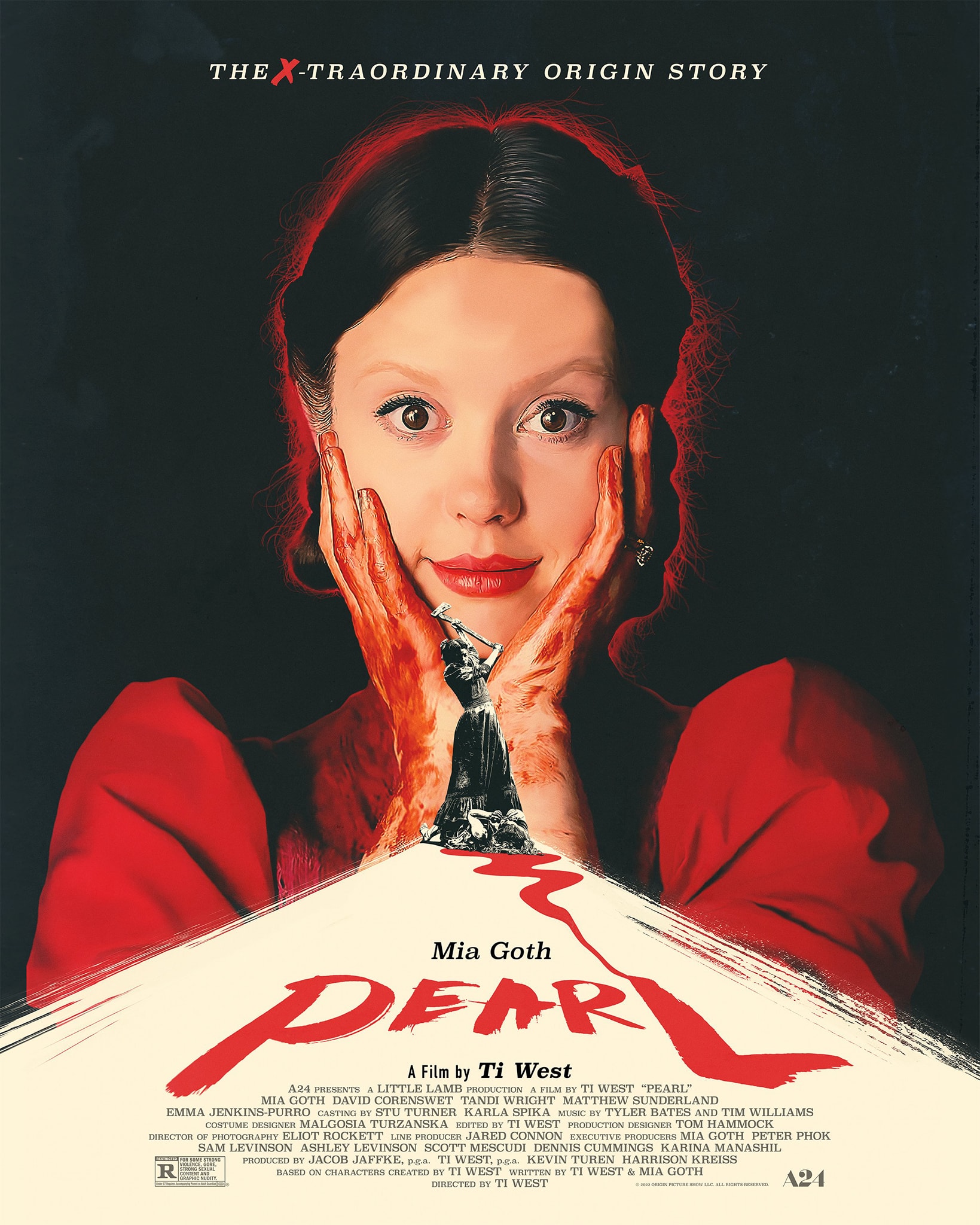 She's back! A24 has released the poster for Pearl, the X Movie
