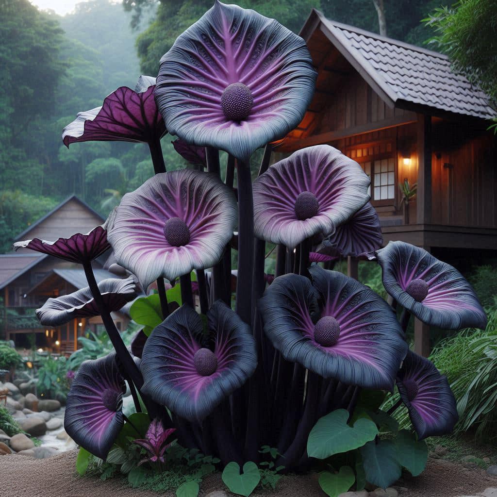 Colocasia​ Forest​ Sunrays So Beautiful
