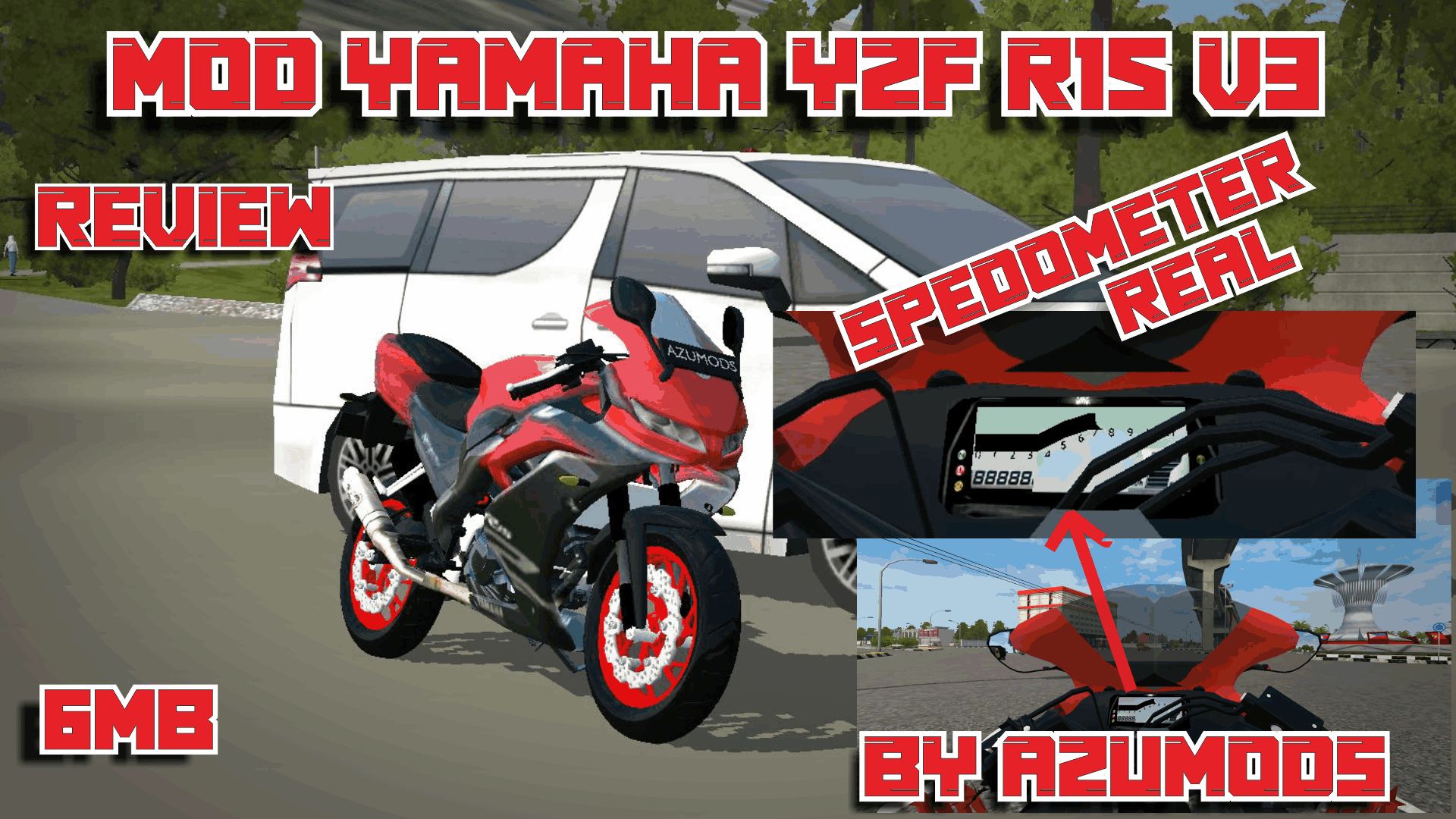 Azu Mods - Share Mod FREEEE Mod Yamaha YZF R15 V3 Bussid... | Facebook