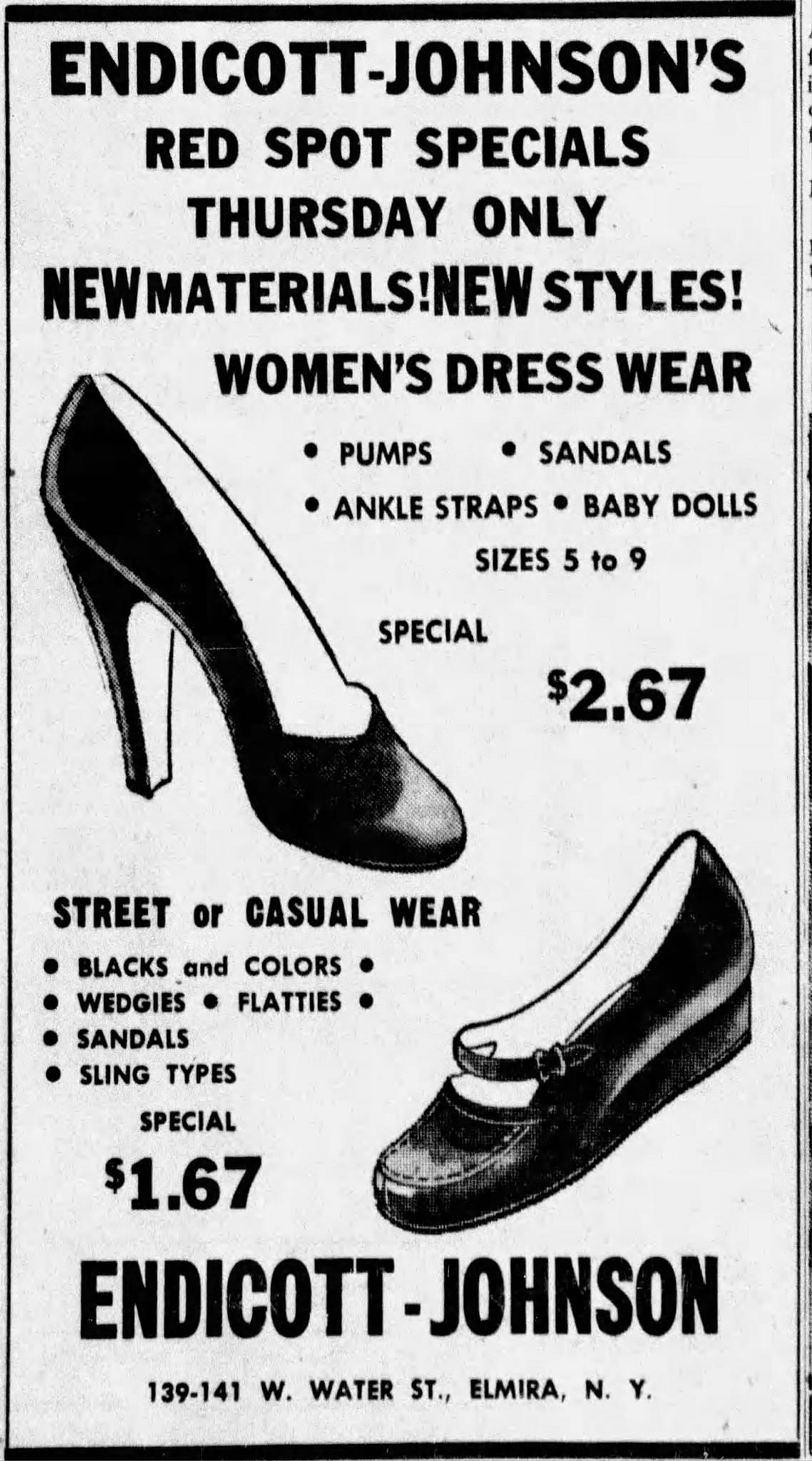 Endicott - Johnson shoe store