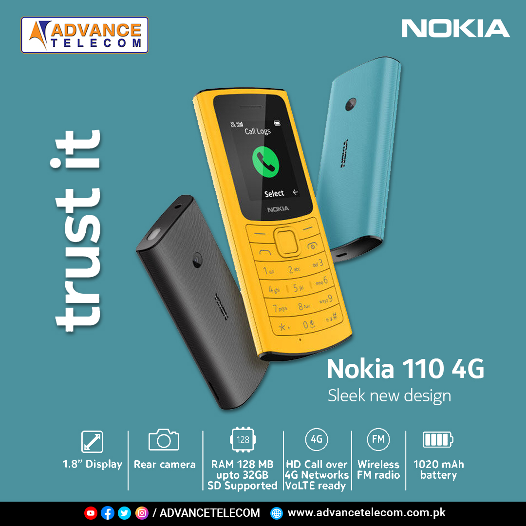Advance Telecom - All new Nokia 110 4G phone with fun new colors and ...