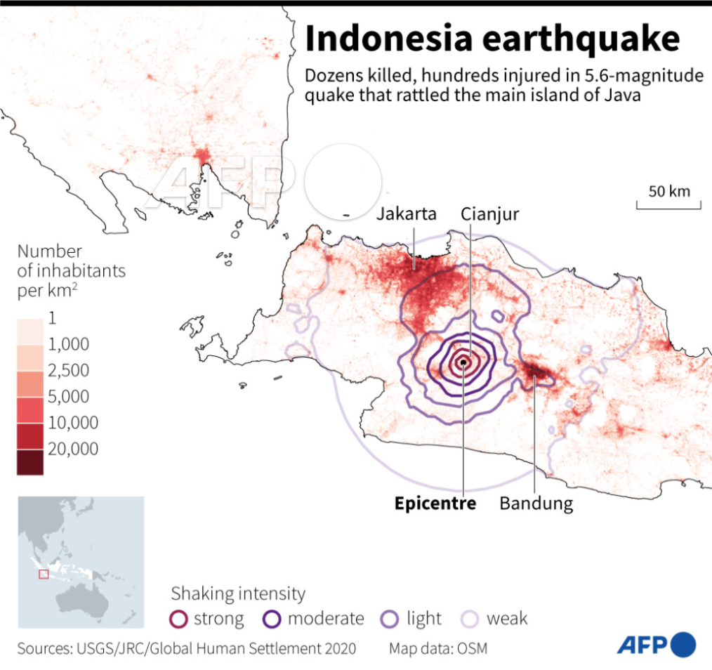 AFP News Agency - Map of the Indonesian island of Java... | Facebook