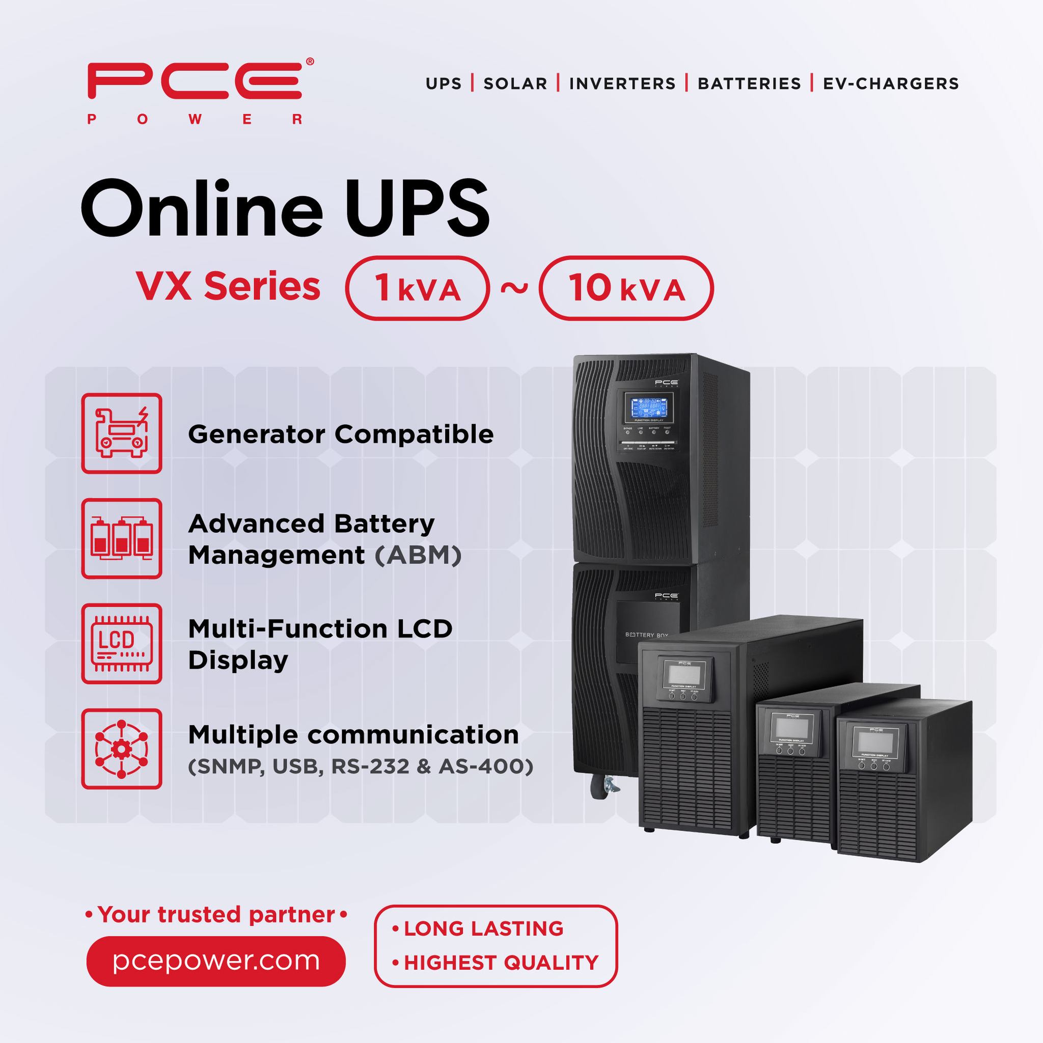 The VX Series is an online double... - PCE Power Systems | Facebook