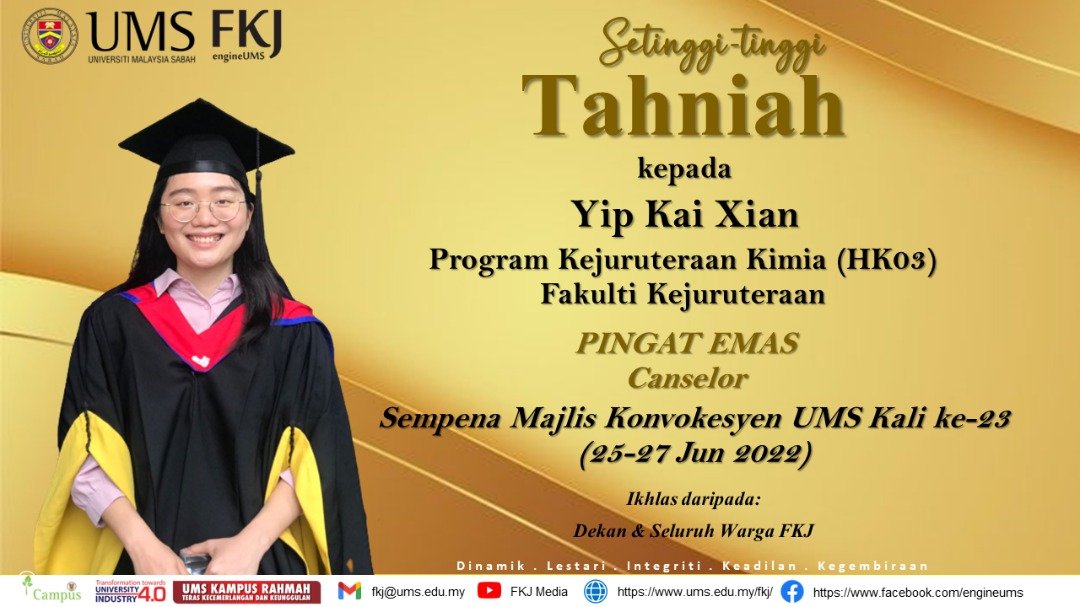 Tahniah diucapkan kepada... - Fakulti Kejuruteraan UMS | Facebook