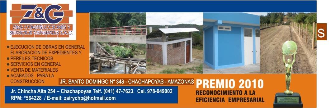 Z&G Construcciones Y Servicios Generales Sac
