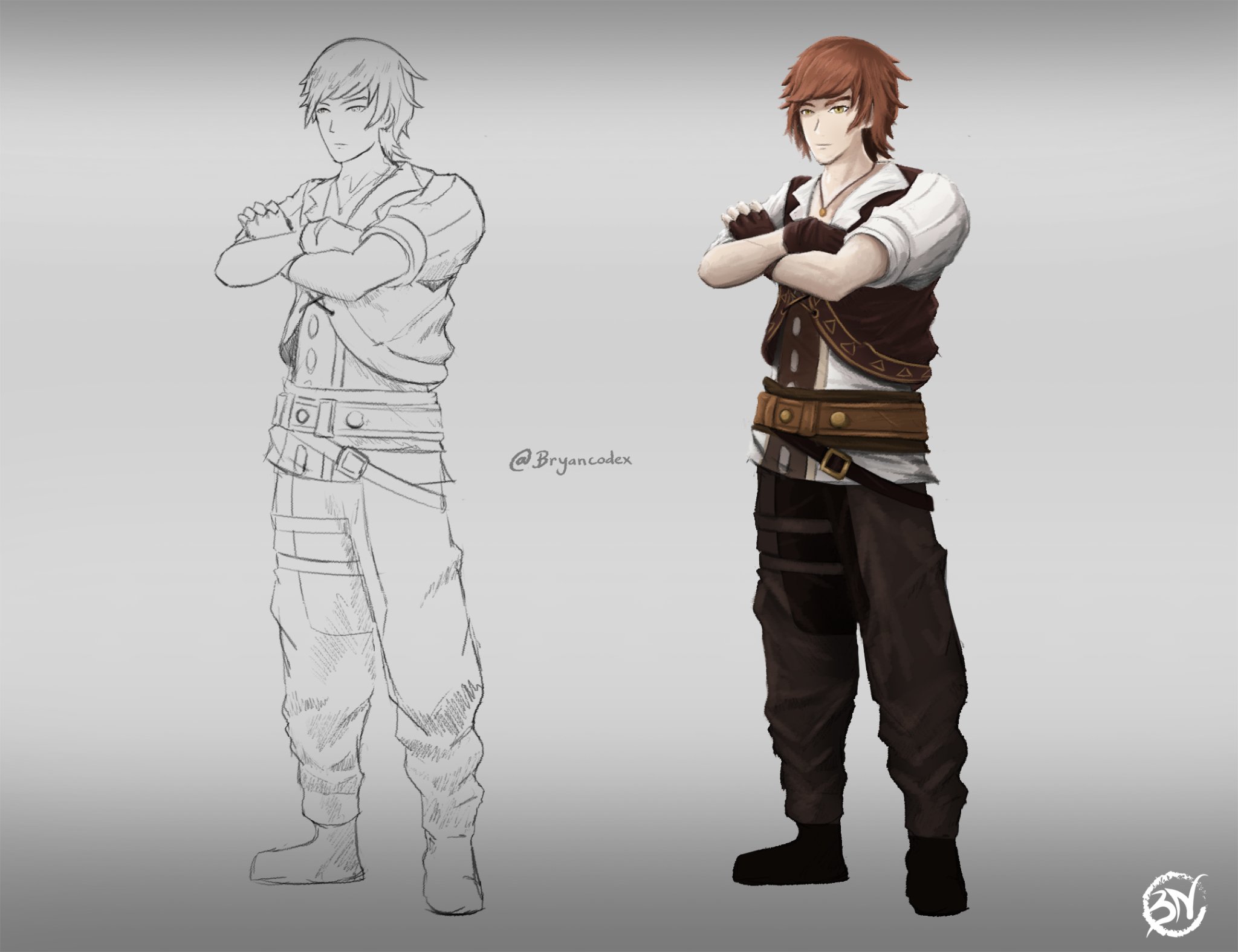 Bryancodex - Genshin Impact: NPC Drawing Practice_1 I... | Facebook