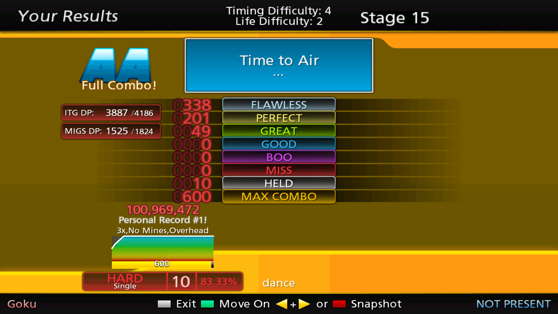 DDR Stepmania Score - Home