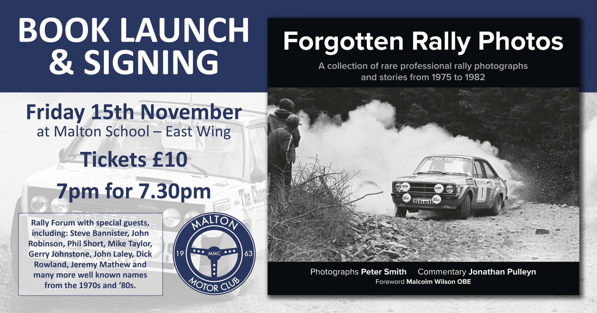 Forgotten Rally Photos - Book Launch