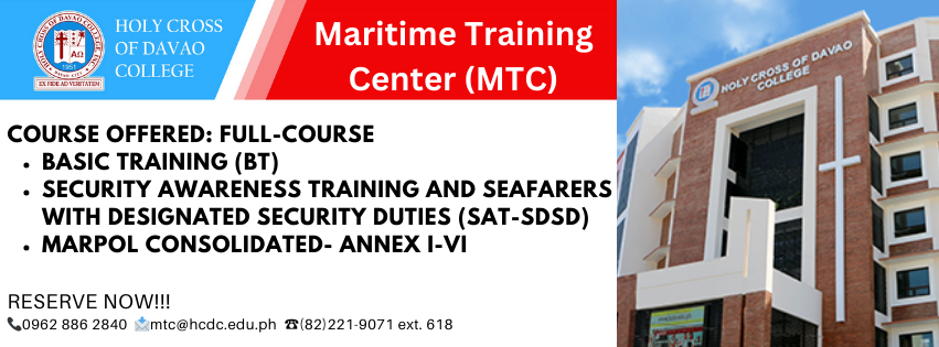 Holy Cross of Davao College - Maritime Training Center