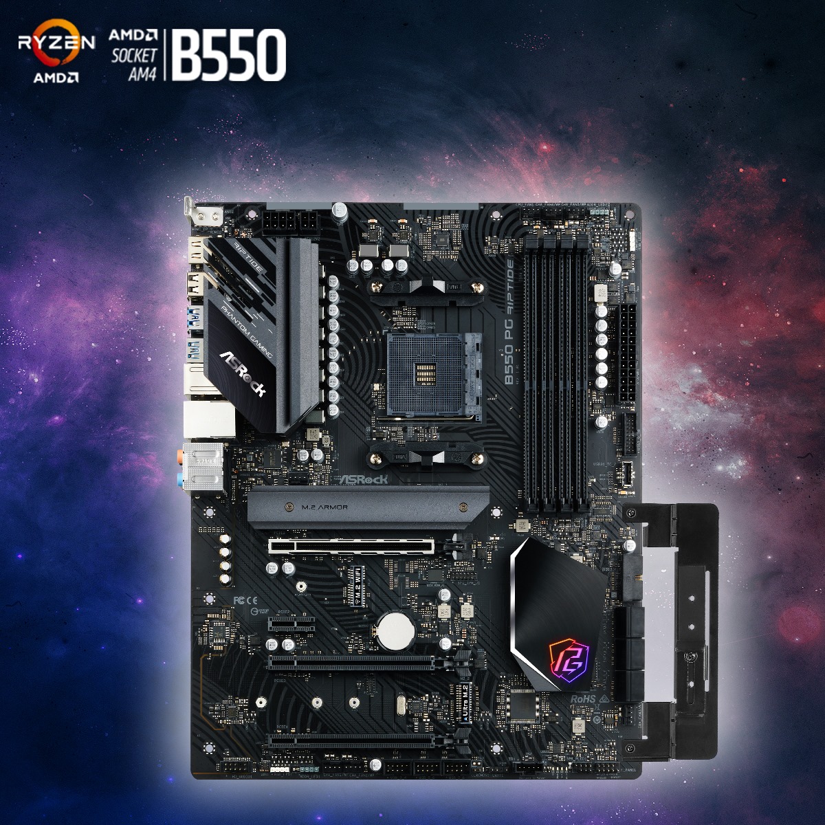 ASRock - Be careful! B550 PG Riptide is watching you.🌪... | Facebook
