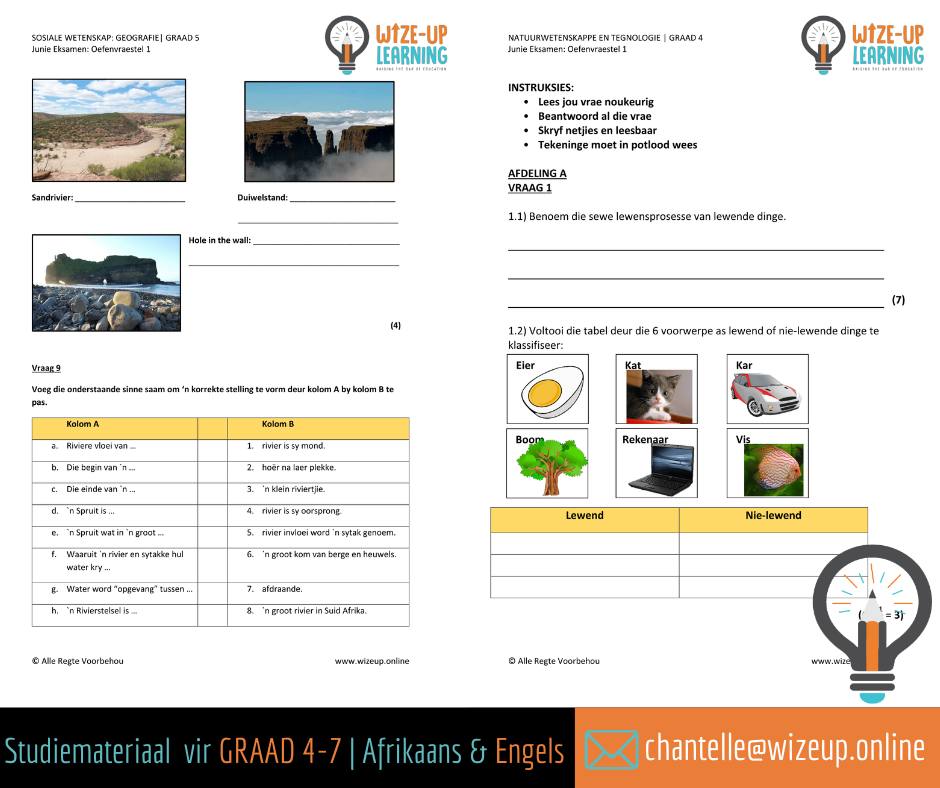 🤓Kwartaal 2 oefenvraestelle en... - Wize-Up Learning
