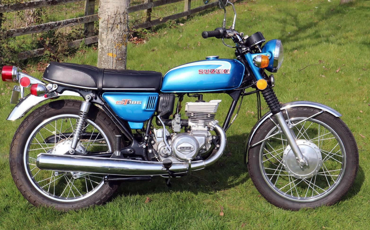 1973 Suzuki GT185K in Coronado Blue - Not inexpensive but what a