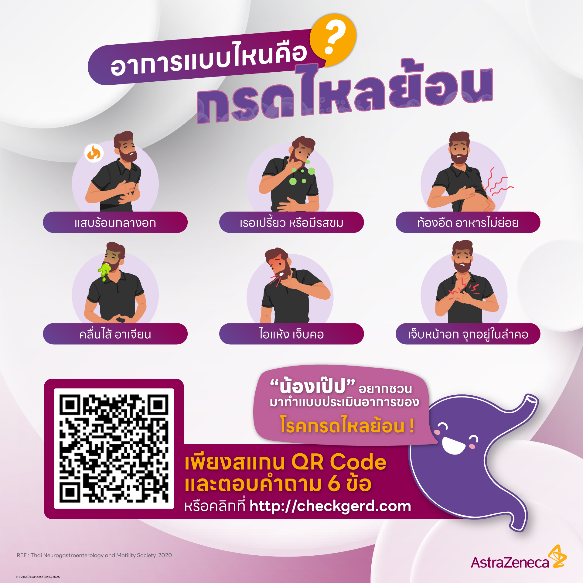 AstraZeneca - 🤮 📍โรคกรดไหลย้อน หรือ Gastroesophageal Reflux Disease ...