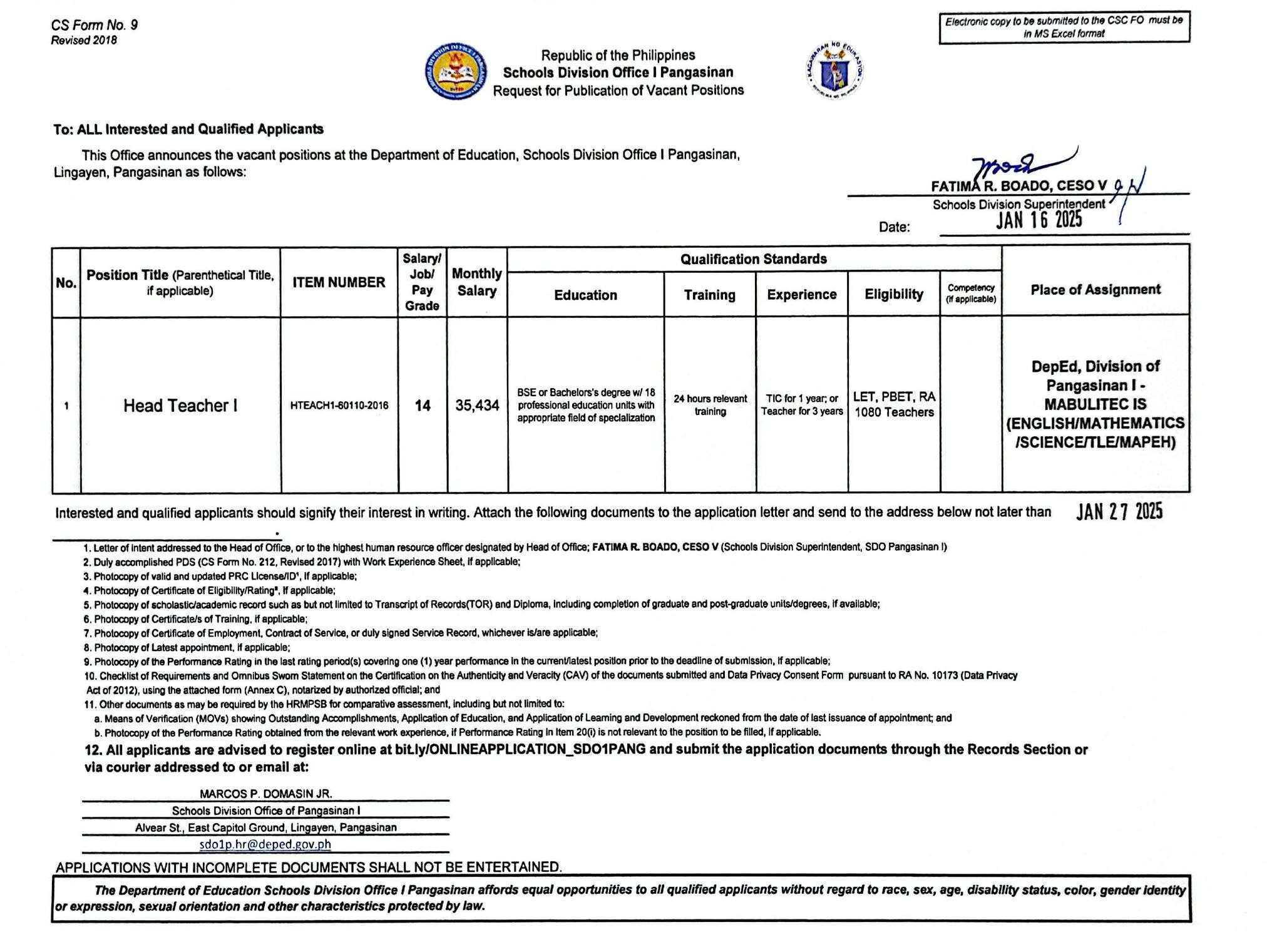 SDO 1 Pangasinan -... - SDO 1 Pangasinan - Personnel Unit