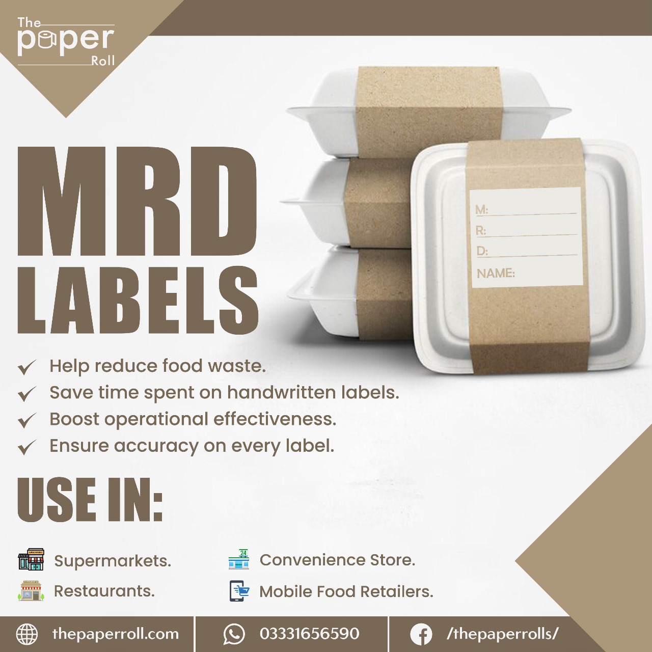 The Paper - MRD stands for Made, Ready, Discard (food labeling). MRD ...