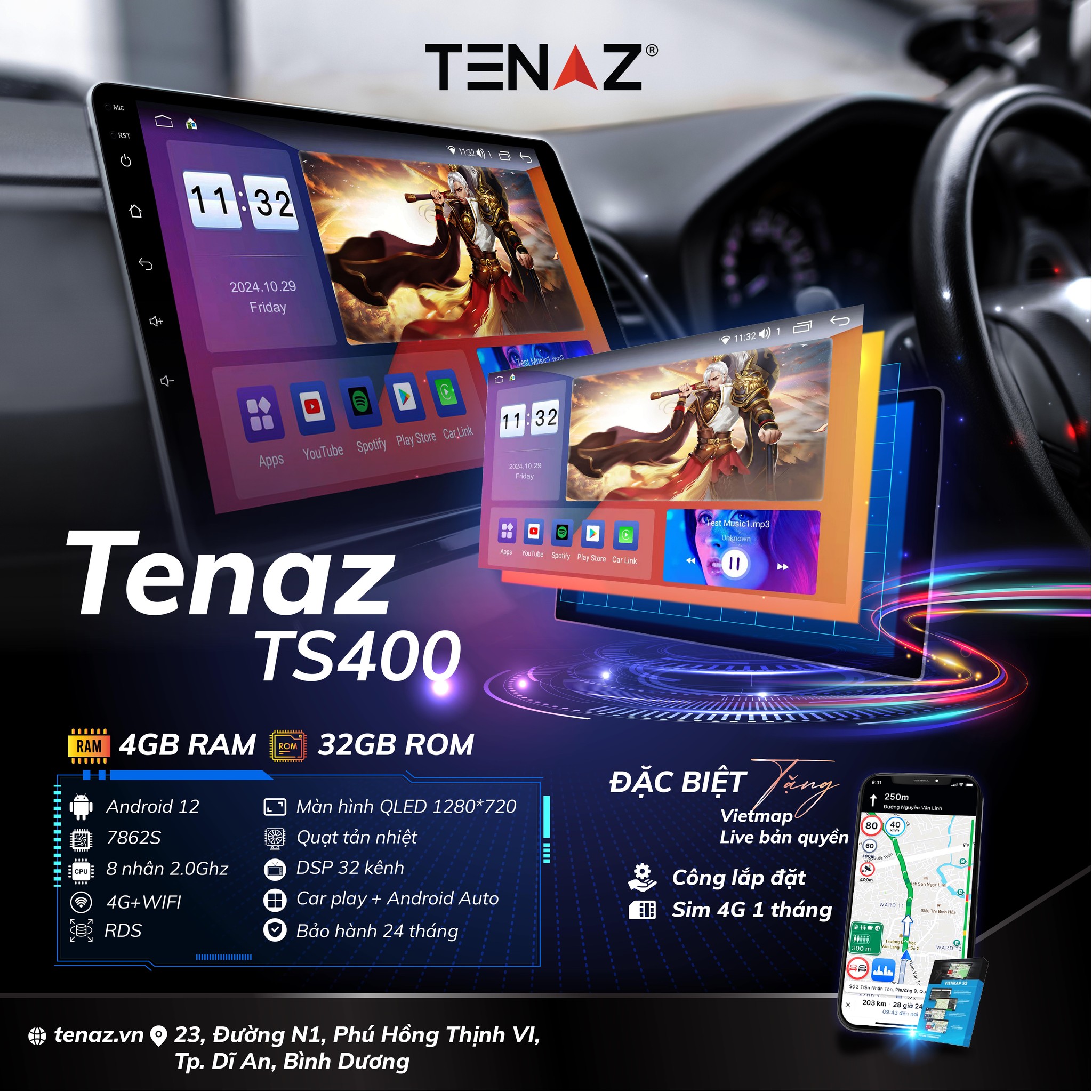 Tenaz.vn - Màn hình Android Ô Tô