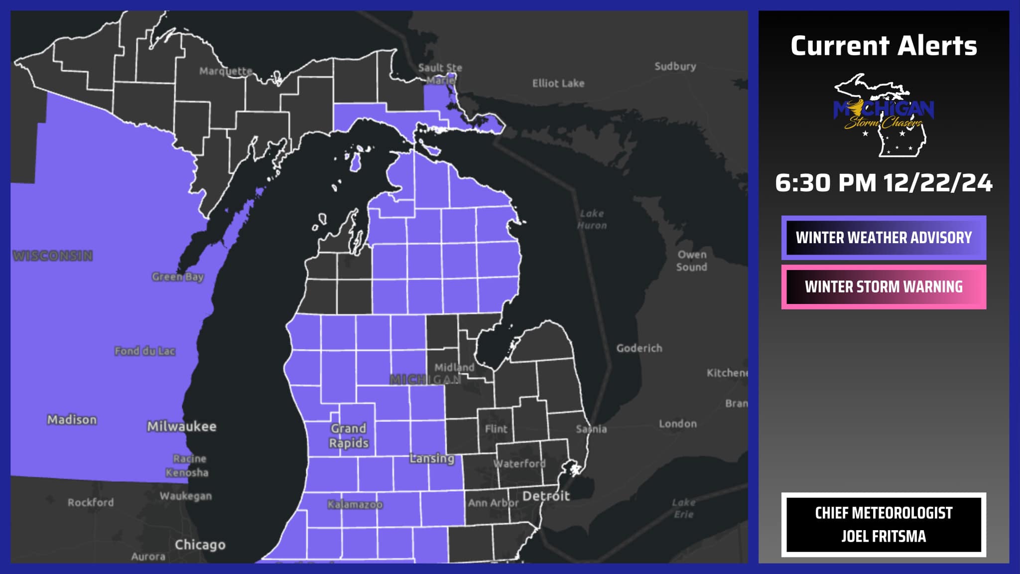 Current alert map as of 6:40pm.... - Michigan Storm Chasers