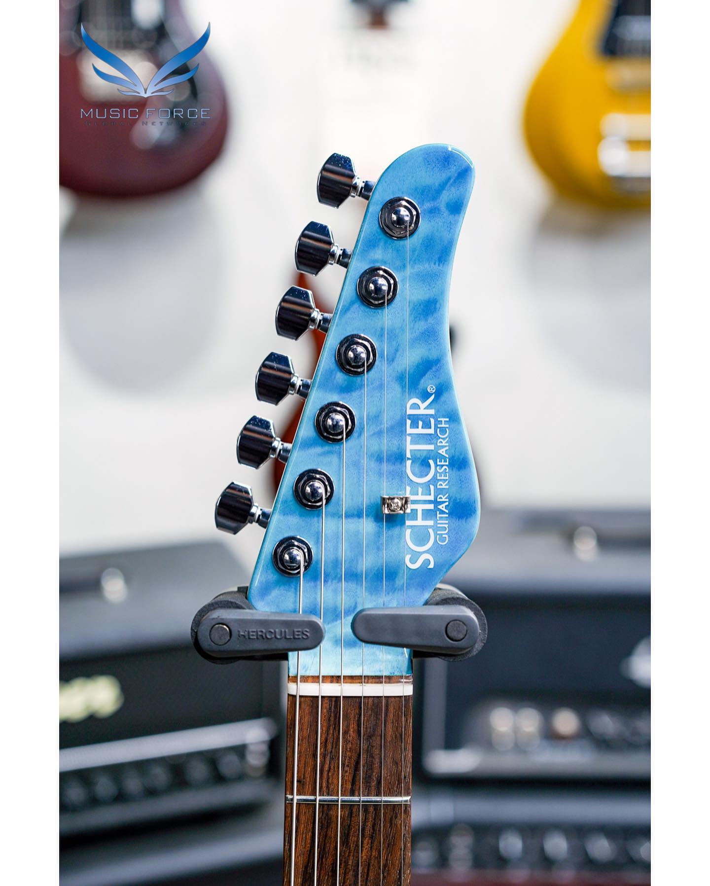 Schecter Japan SD-4-22-VTR-AL Faded Denim Blue w/Rosewood FB