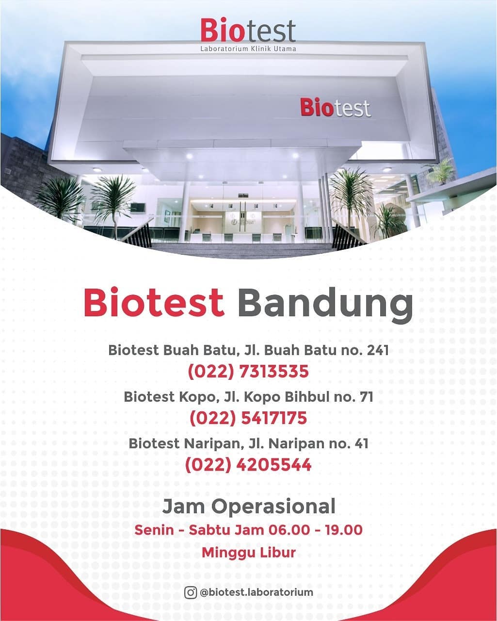 Biotest ada dimana saja? Yuk cek di... - Biotest Laboratorium | Facebook