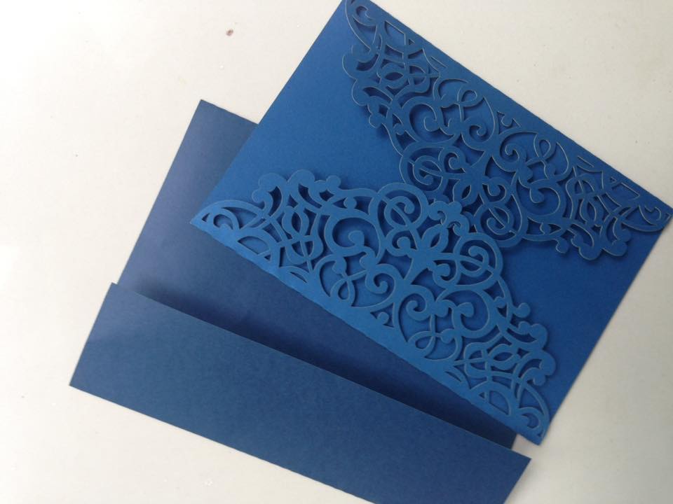 Keith design with themed envelope - Laser Cut Invitations