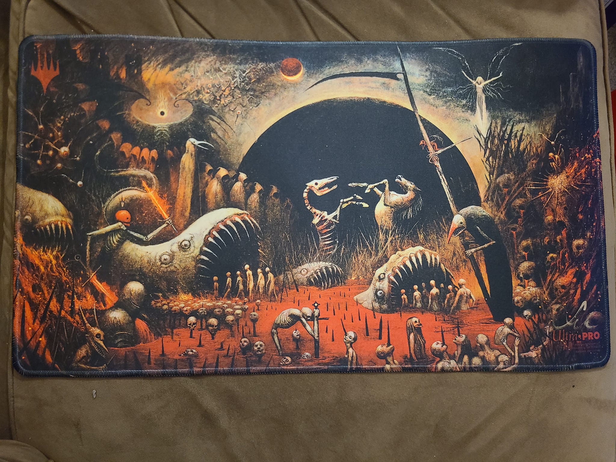 What's the value of a signed Seb McKinnon Chalice of the Void playmat?