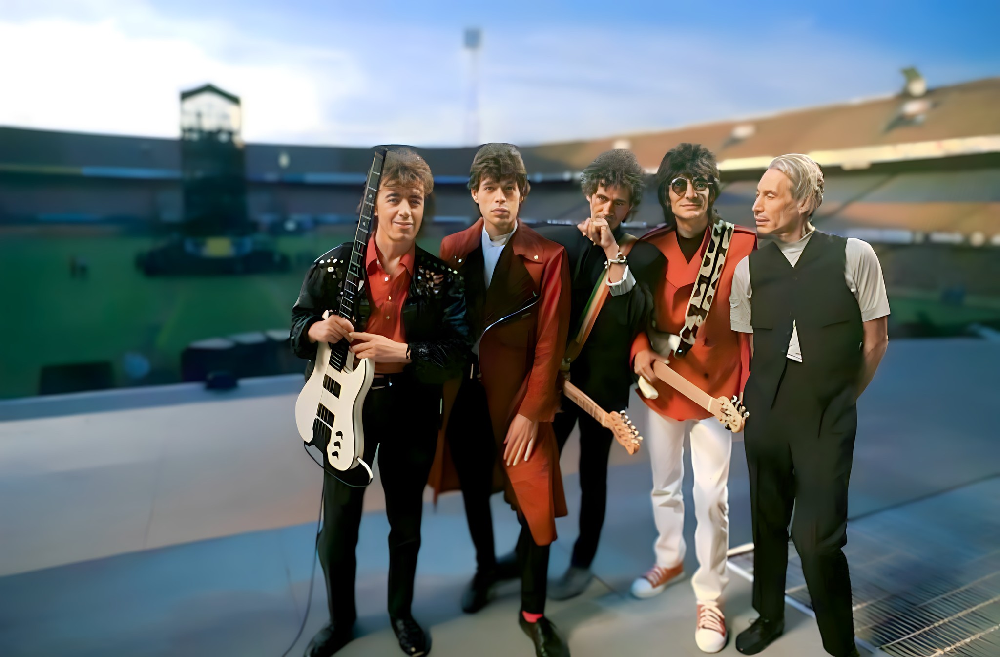 ダブルラジカセ‼️ July 11, 1989: Mick Jagger and Keith Richards 