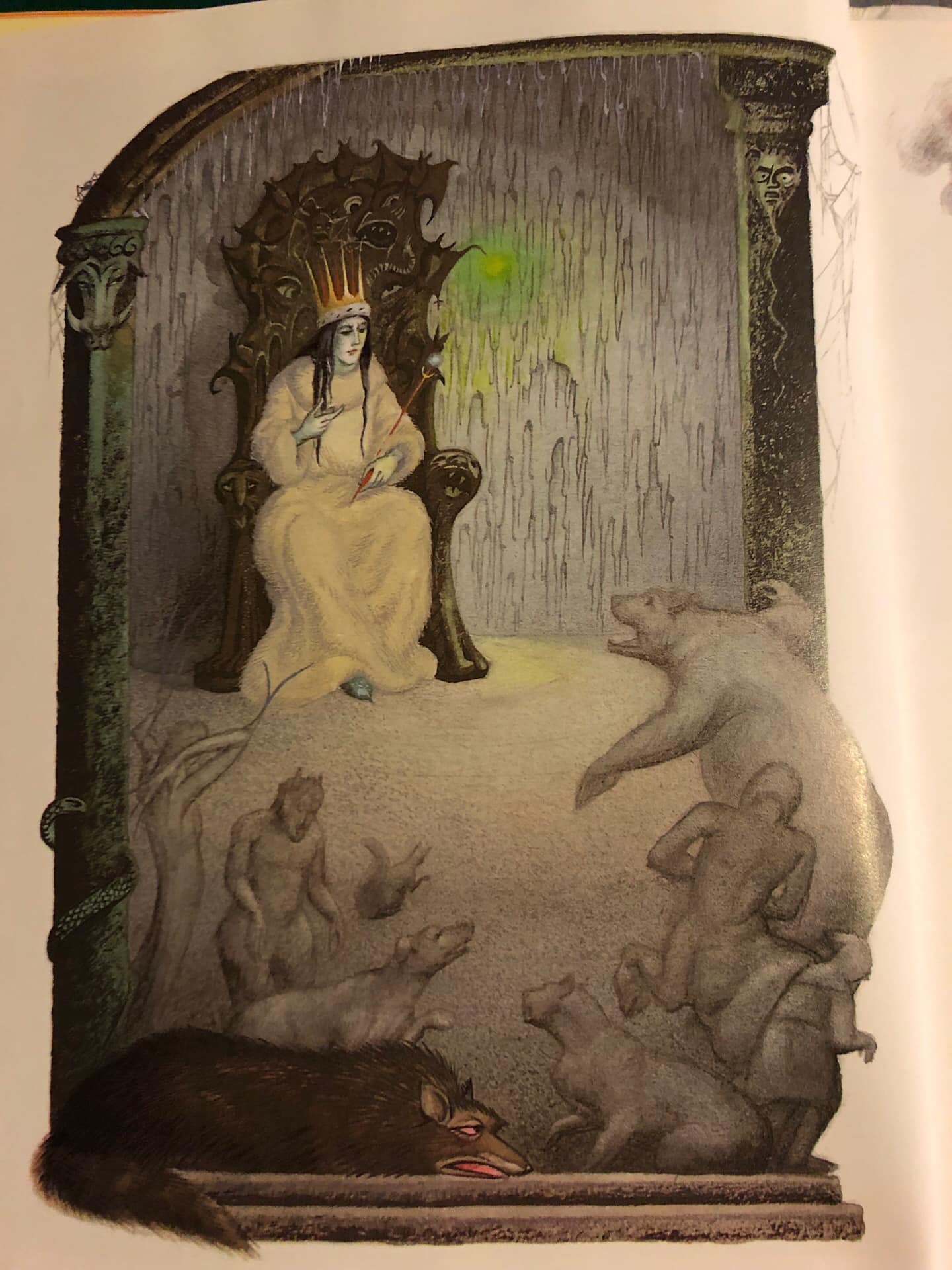 The White Witch, Ginarrbrik and Edmund, The Lion , The Witch and