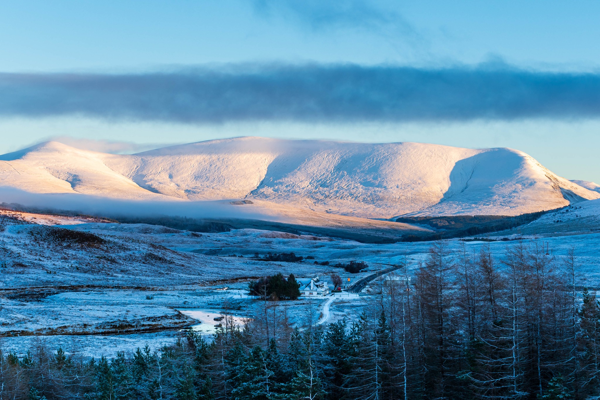 A snow covered Ben Wyvis was submitted by Angus Chisholm 
