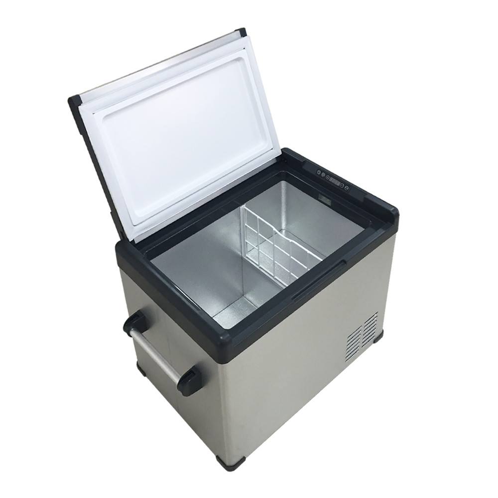 Solar compressor freezer with solar panel, solar controller, battery