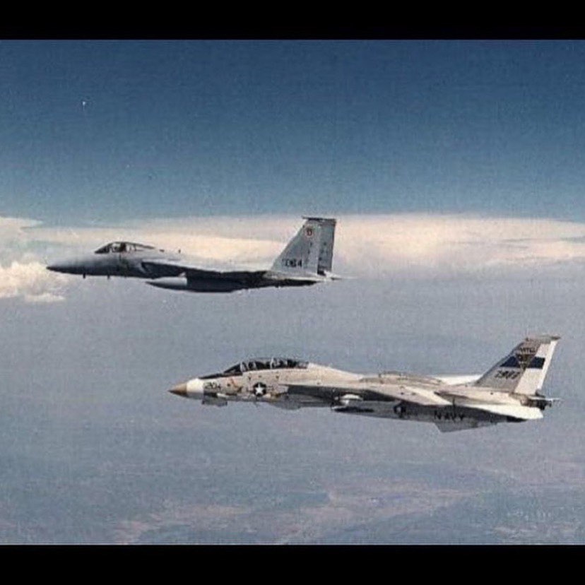 An F-14A-65-GR Tomcat (BuNo 158625) from the Pacific Missile Test