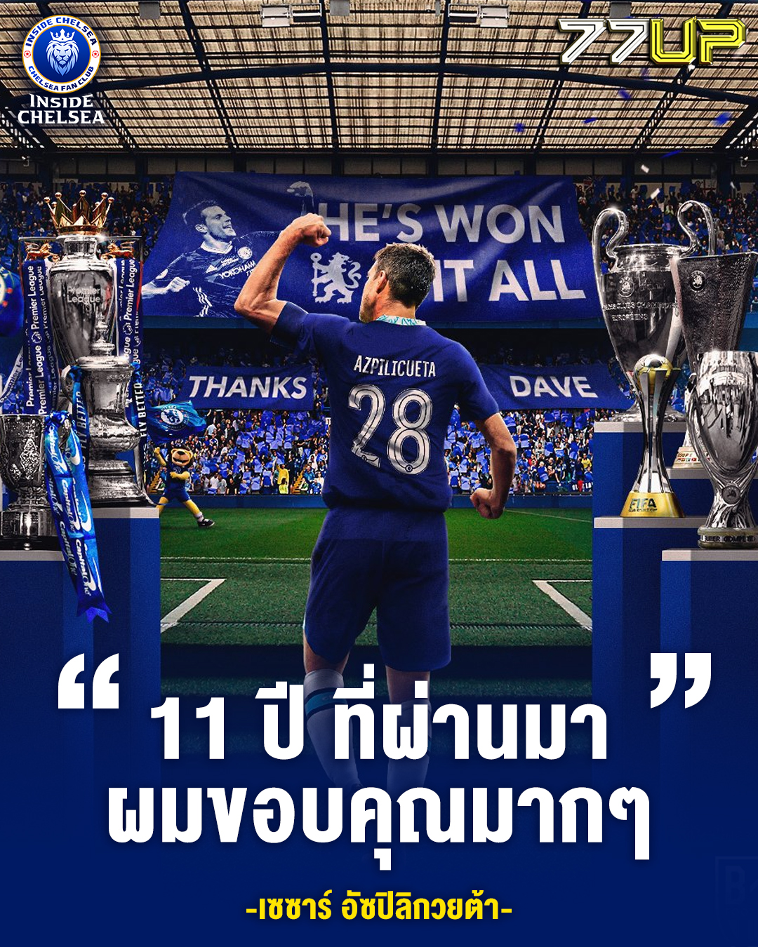Inside Chelsea - Official : เซซาร์ อัซปิลิกวยต้า... | Facebook