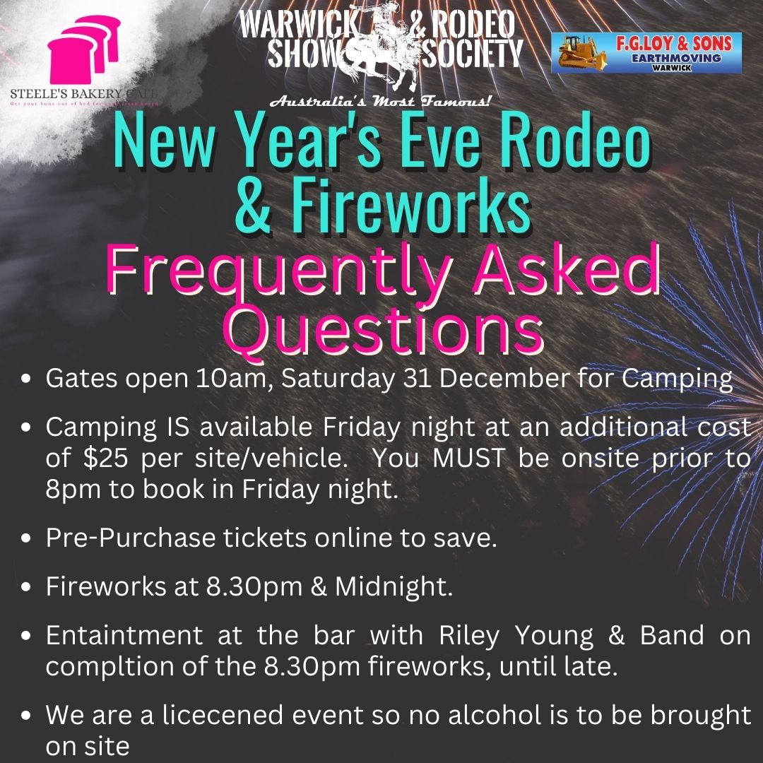 Get all your answers... - Warwick Show and Rodeo Society Inc | Facebook