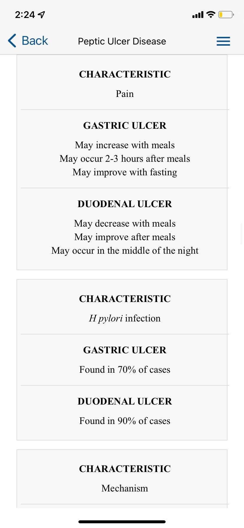 Why is gastric ulcer the correct CPT code when ruled out?