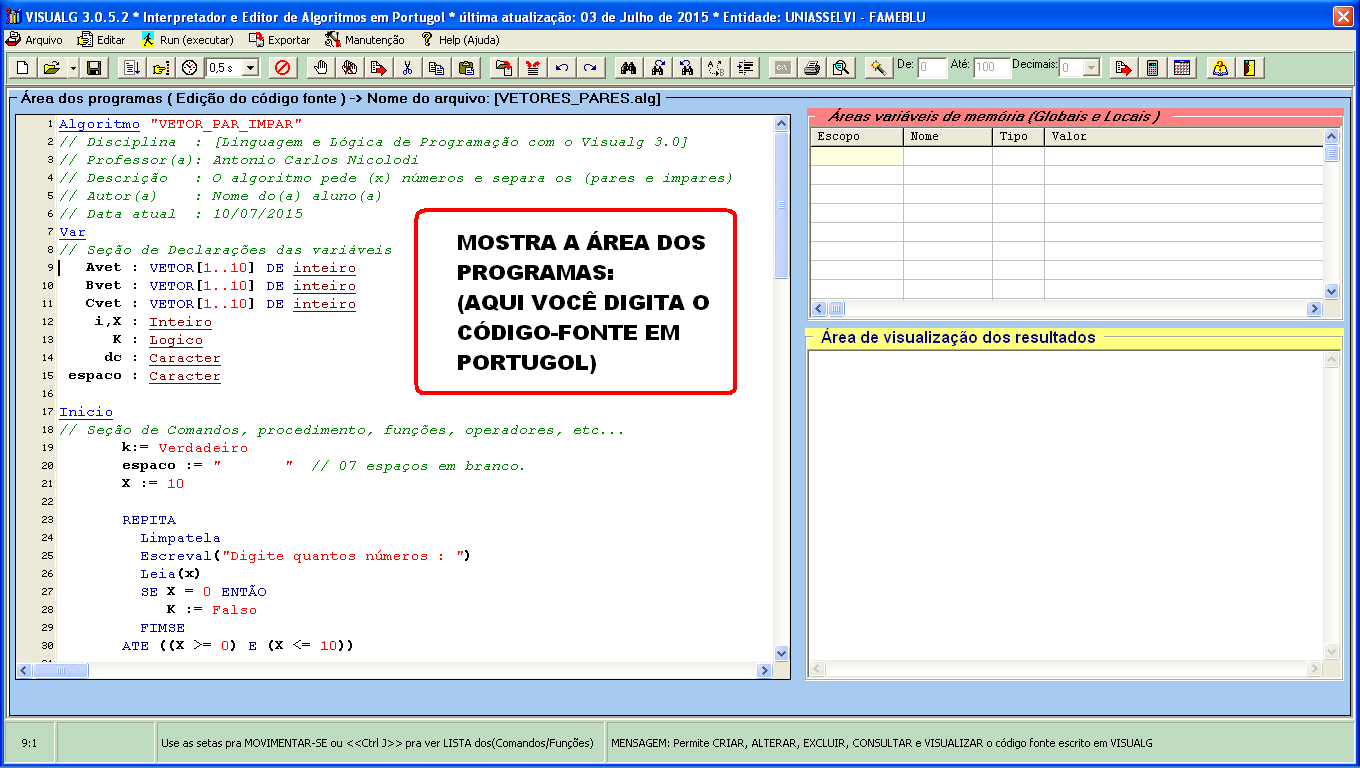 Visualg 3.0