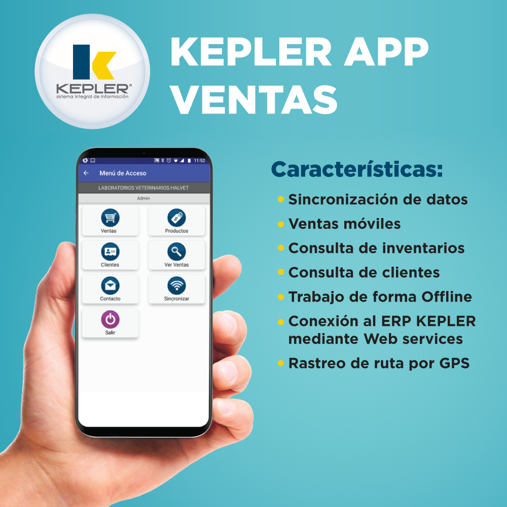 KEPLER Móvil para ventas te permite... - Software ERP Kepler