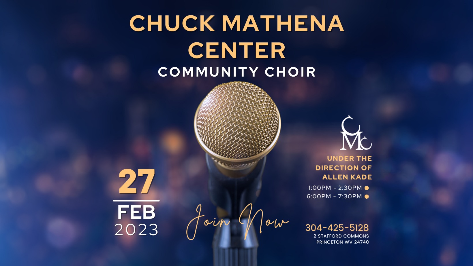 Love to sing? We'd love to have you... - Chuck Mathena Center | Facebook