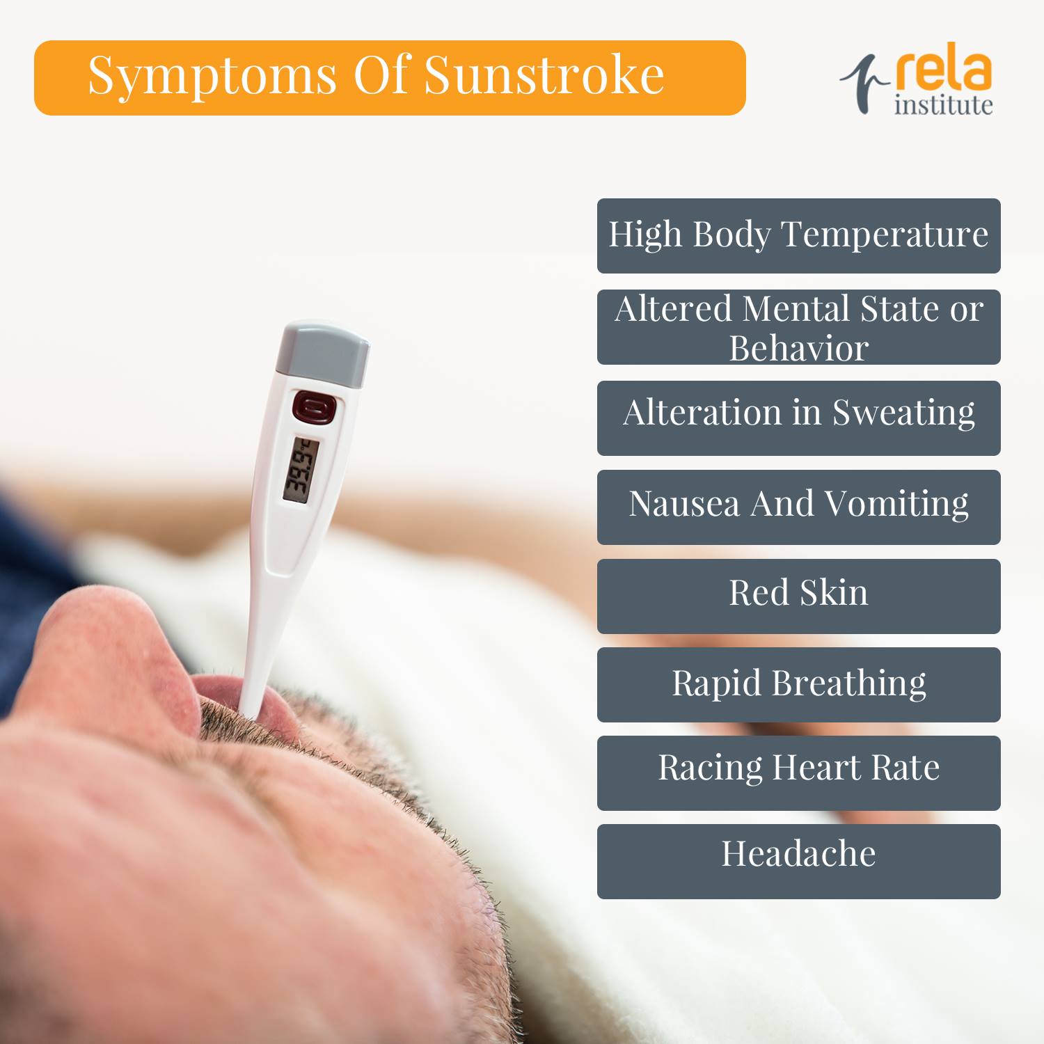 Rela Hospital - #sunstroke Know the common #symptoms of...