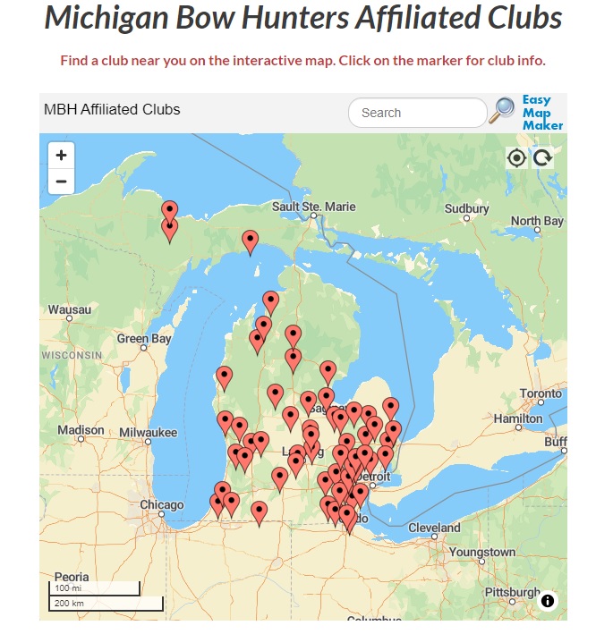 MBH has a list of... - Michigan Bow Hunters Association