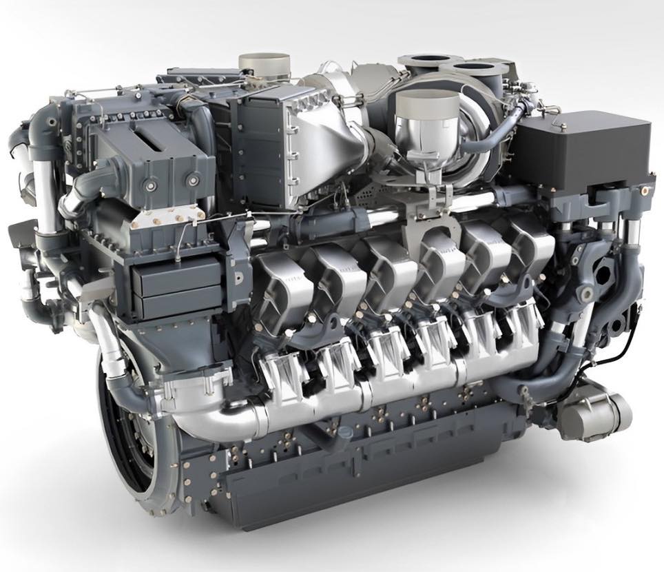 Riko - The engine in this image is part of the MTU Series 4000 family ...