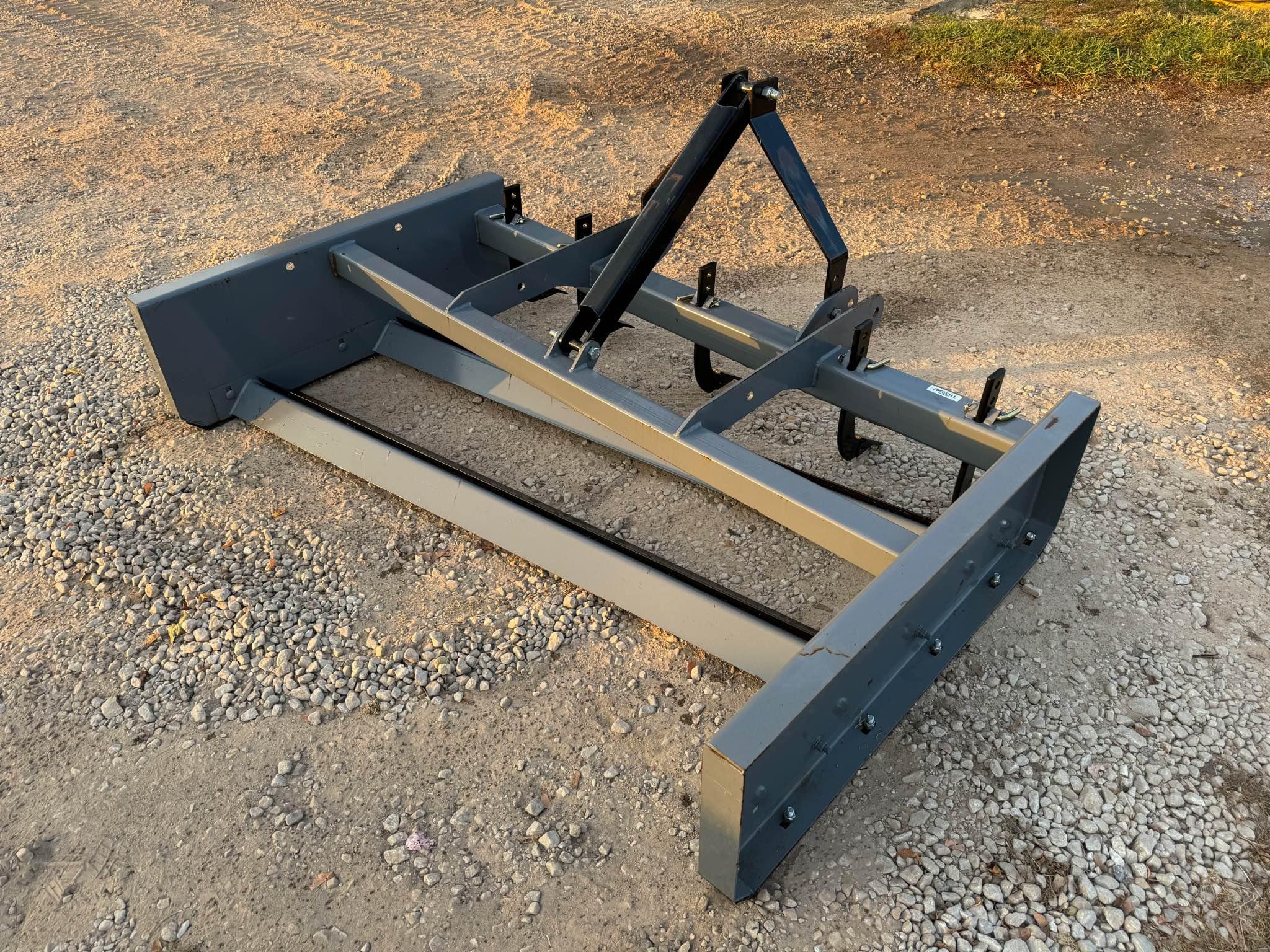 NEW Titan 72” Land Planer Leveler w Ripper Shanks tractor 3pt 3 point ...