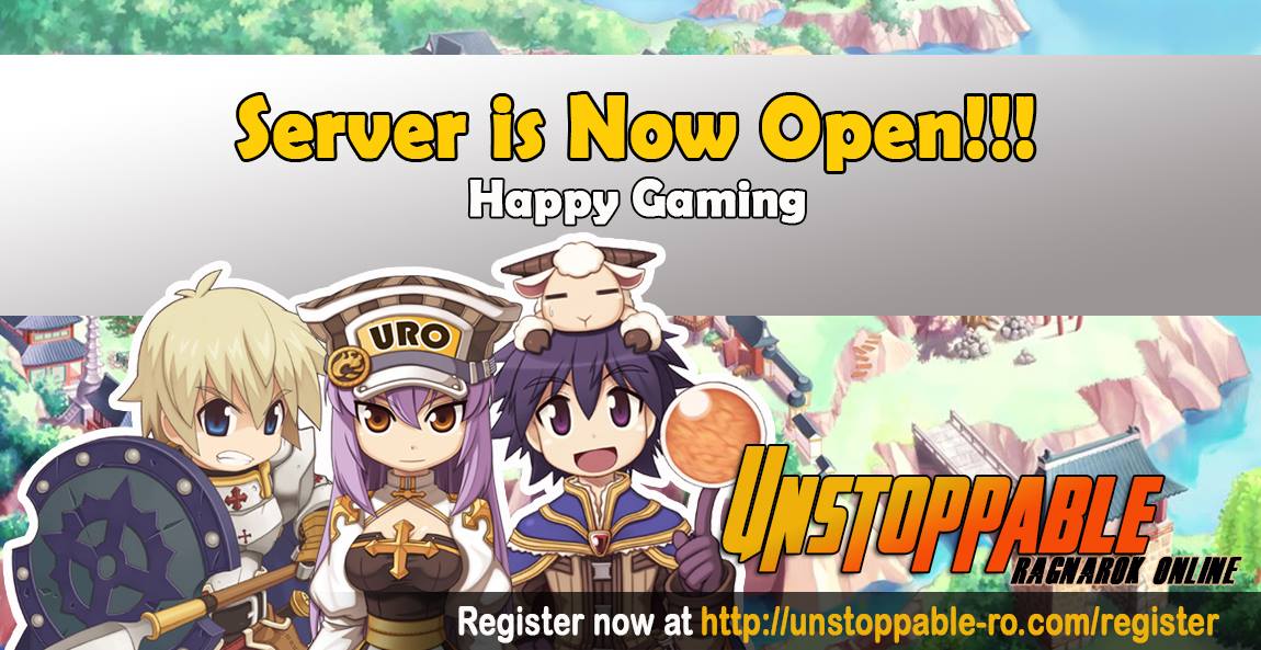Unstoppable - Server is now open! You can now login your accounts! In ...