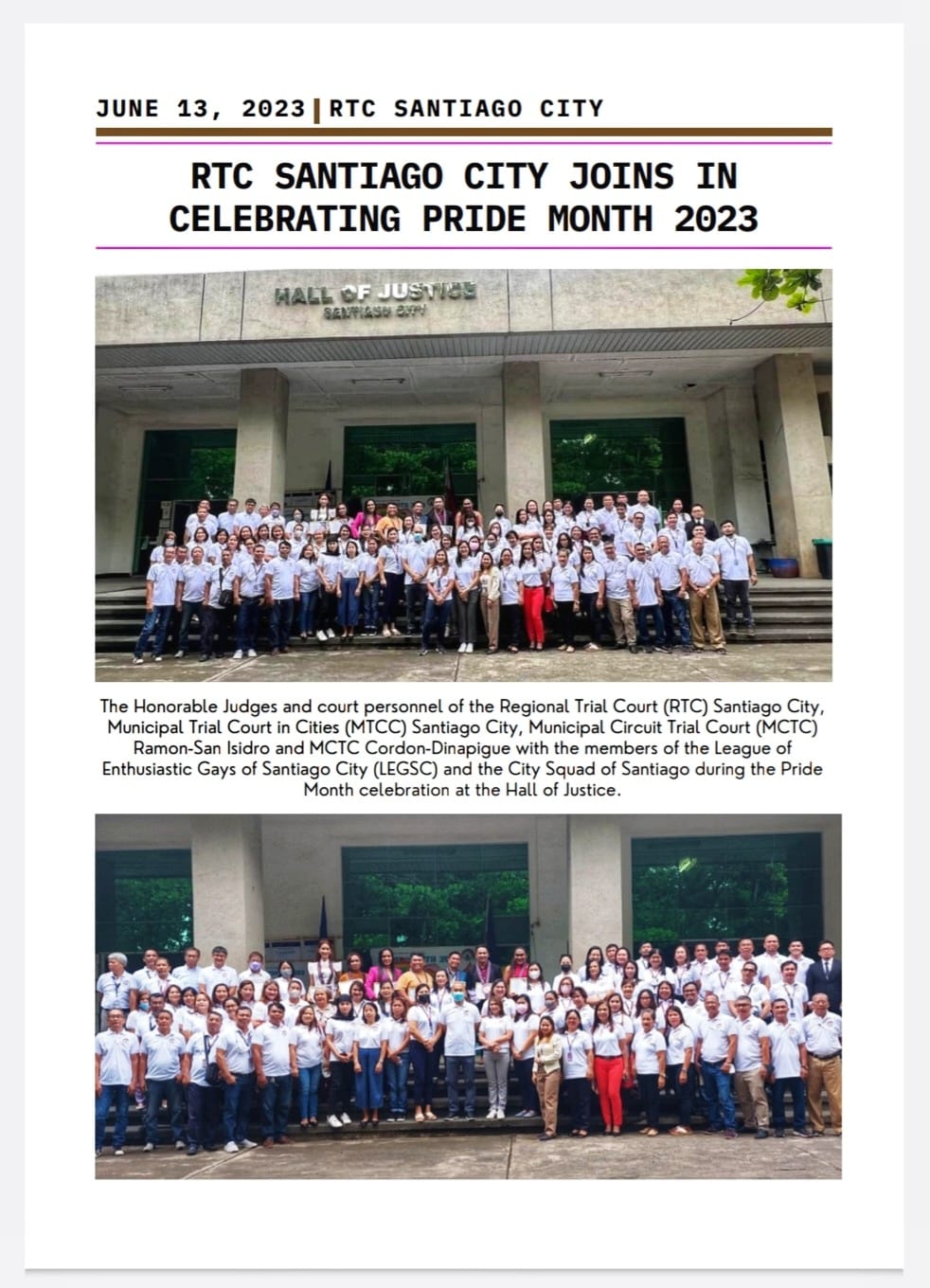 RTC Santiago City joined... - RTC OCC Santiago City, Isabela | Facebook