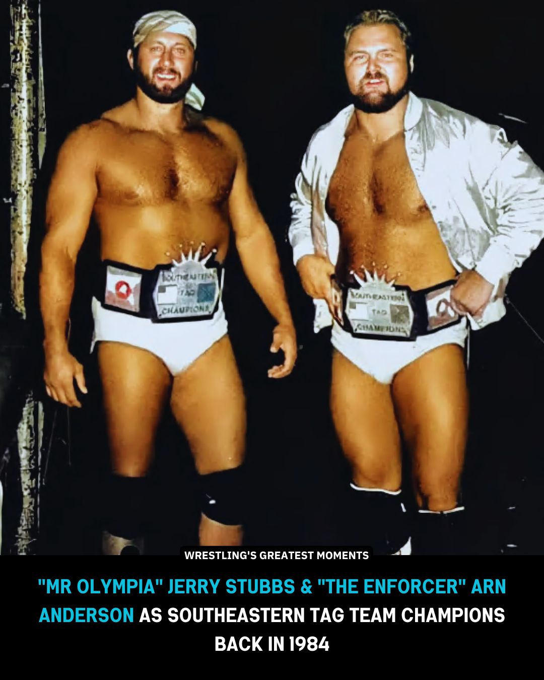 NWA Southeastern Tag Team Champions Jerry Stubbs aka Mr. Olympia