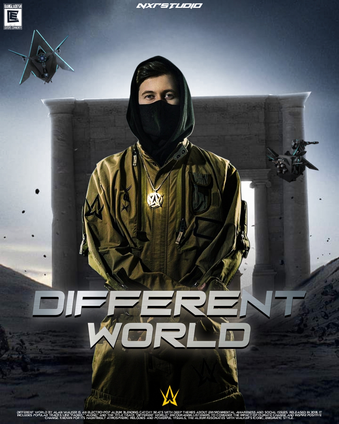 Nxr - Unofficial Alan walker Diifferent World Poster creation 2024 NXR ...